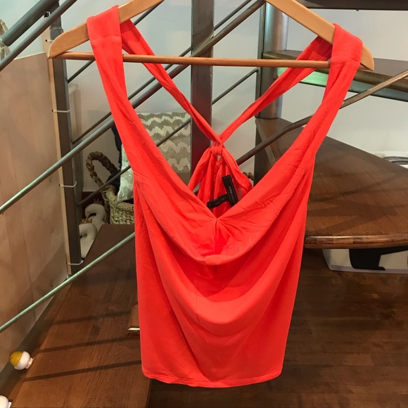 BCBG Max Azria Lucille Top Drapey Scoop Neck - Picture 3 of 7